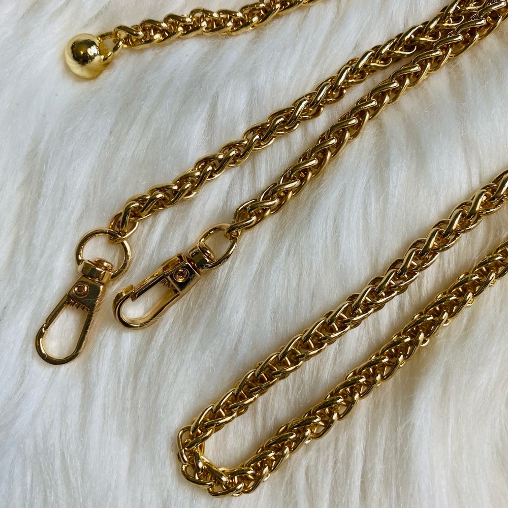 crossbody metal adjustable Chain Replacement strap gold 50”